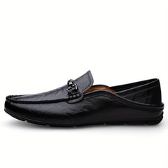 Men's Moc Toe Loafer Shoes Comfy Non slip Slip On Shoes