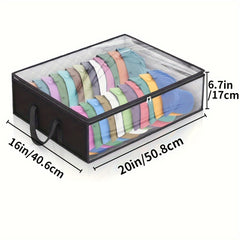 Baseball Cap Storage Box With Sturdy Handles Hat Storage Bag