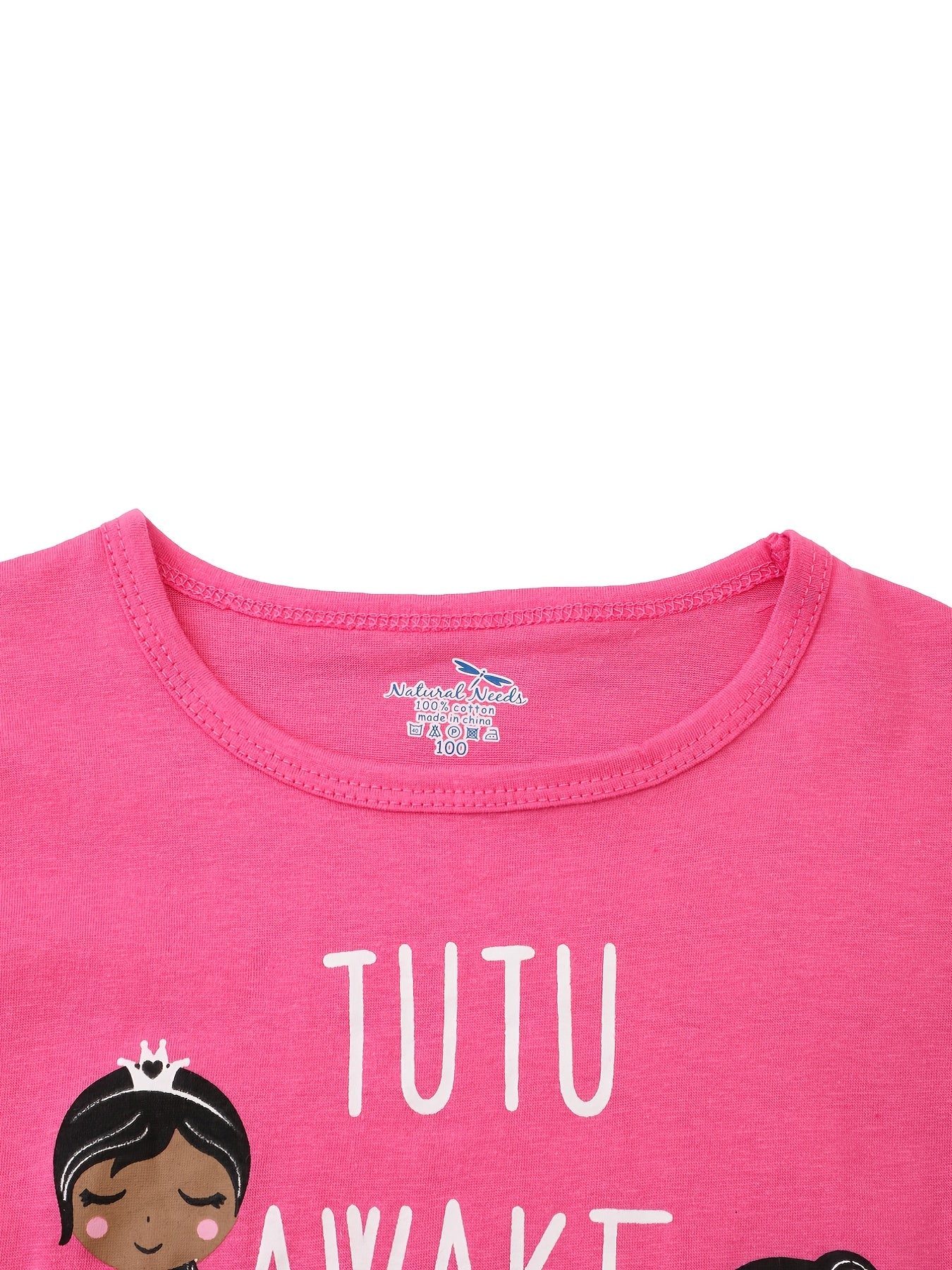 Kids Cartoon Print Pajamas Set For Girls