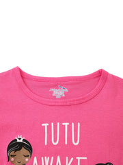 Kids Cartoon Print Pajamas Set For Girls