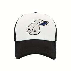 Rabbit Print Trucker Hat Baseball Cap