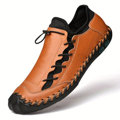 Men's Stitch Detail Loafer Shoes Non slip Slip On Shoes Men's Shoes