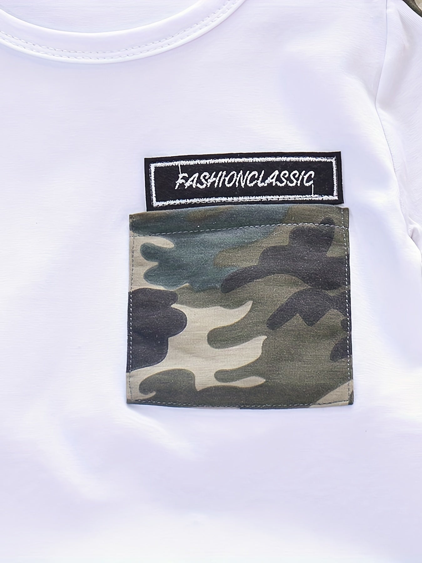 Baby Camouflage 2pcs Outfit Short Sleeve T shirt & Shorts Set