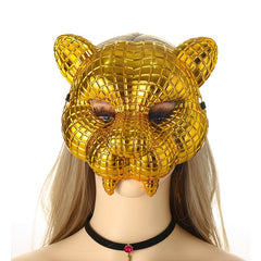 Golden Leopard Mask Half Face Carnival Party Animal Mask