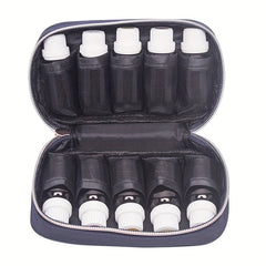 10-Slot Nail Polish Storage Case for Travel and Home - Bottle Holder Organizer