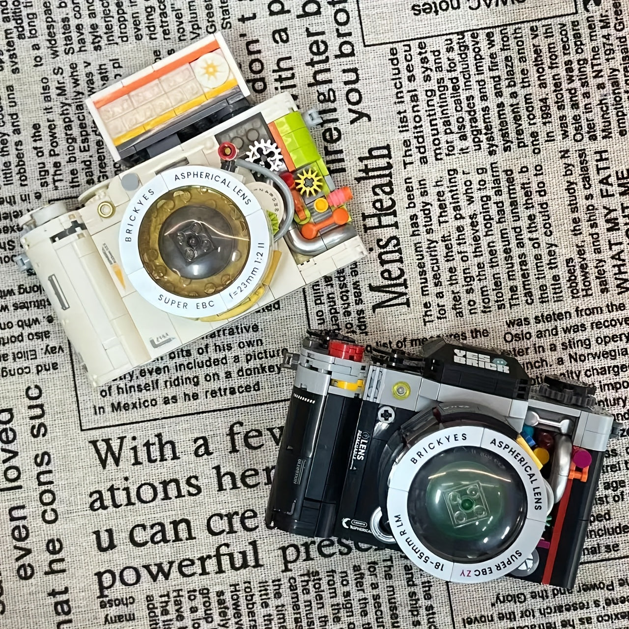 Camera Building Blocks Set Retro Style Collection Art Suitabl