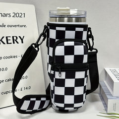 Colorful Insulated Sleeve for 40oz Cup w/ Pocket - Pattern Printed Holder