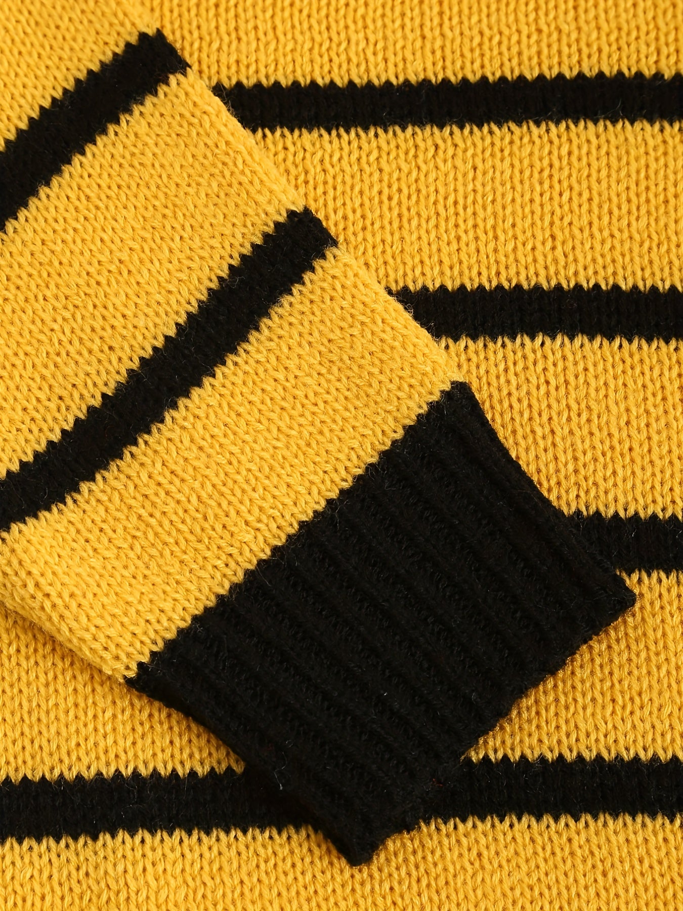 Block Striped Crew Neck Girls Knit Pullover Top Kids Sweater