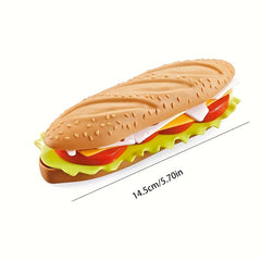 6pcs Hamburger Assembly Set Toy Kitchen Play House Simulation