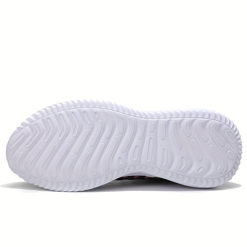 Women's Breathable Woven Running Shoes Lightweight Low Top Sport Shoes