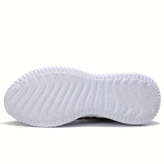 Women's Breathable Woven Running Shoes Lightweight Low Top Sport Shoes