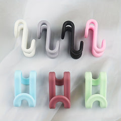 50pcs S Type Hanger Connection Hooks for Maximizing Closet Space