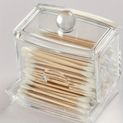 Acrylic Cotton Swabs and Ball Holder with Lid