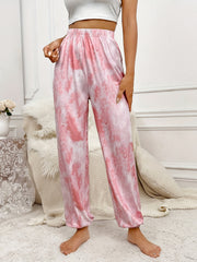 Tie Dye Print Sleep Bottoms Women's Sleepwear