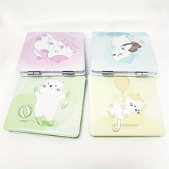 Cat Pattern Makeup Mirror Mini Compact Portable Pocket Mirror