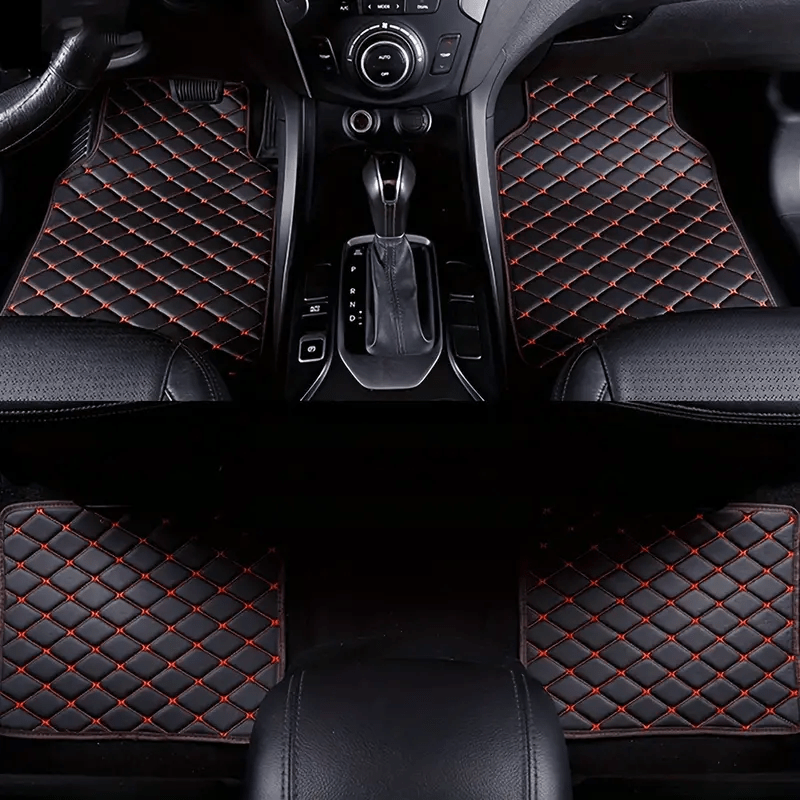 4pcs Universal Waterproof Car Foot Pads & Full Set Car Carpet