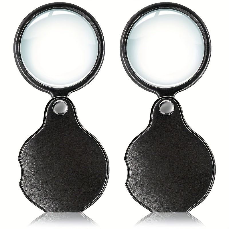 10x Handheld Magnifying Glass, Foldable & Portable Pocket Magnifier