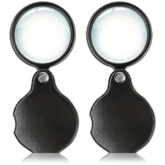 10x Handheld Magnifying Glass, Foldable & Portable Pocket Magnifier