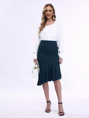 Slim High Waist Mermaid Skirt Women's Clothing