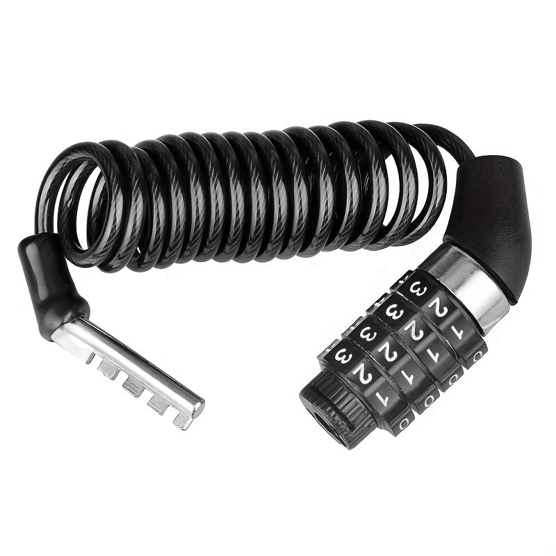 Portable Mini Bike Helmet Lock Extend Up 1.5m