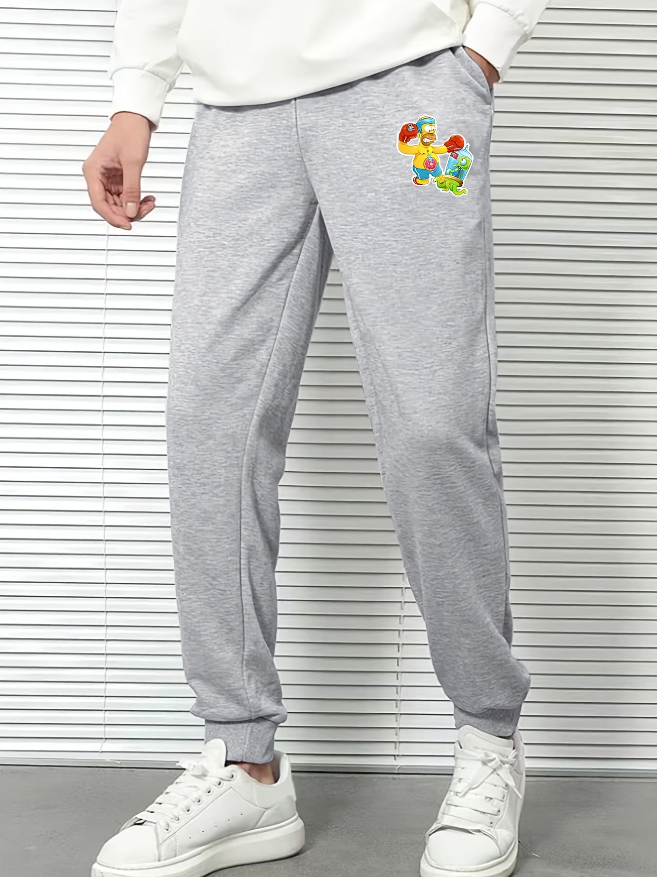Men's Cartoon Print Sports Pants