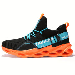 Women's Breathable Knit Sneakers Low Top Lace Up Casual Shoes