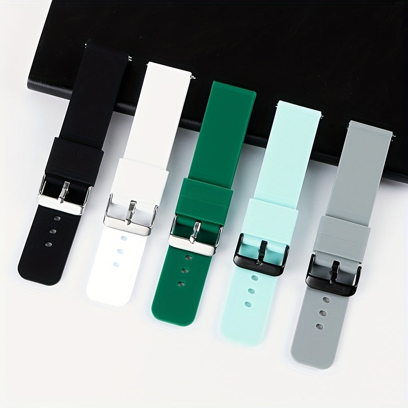 Silicone Watch Band 14mm 16mm 24mm Quick Release Waterproof Sports Wristband