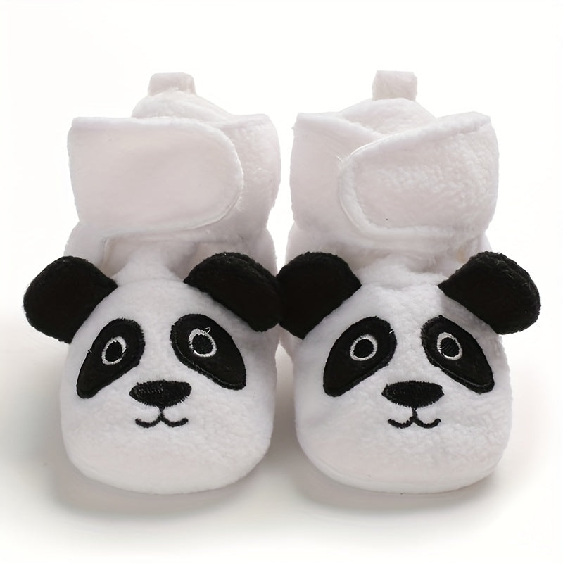 Baby Girls Cartoon Animal Boots Non Slip Warm Fleece Toddler Shoes