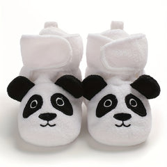 Baby Girls Cartoon Animal Boots Non Slip Warm Fleece Toddler Shoes