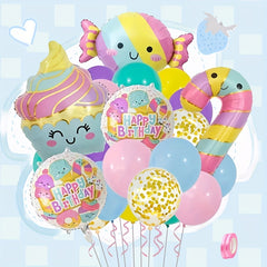 23pcs Candy Birthday Combo Set for Party Scene Decor