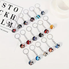Moon Keychain Solar System Galaxy Nebula Earth Mars Saturn Pendant