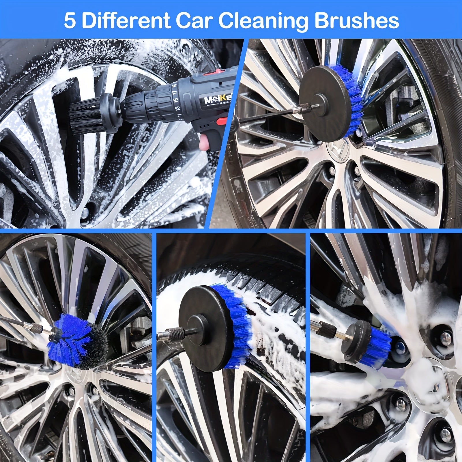26pcs Car Detailing Brush Set Auto Detailing Drill Brush Set Car Detailing Brush