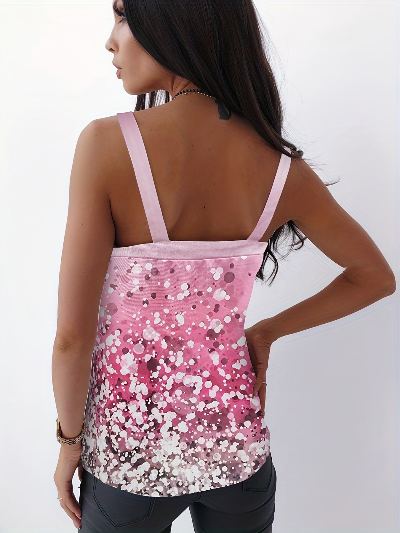 Women's Summer Tank Top V Neck Sleeveless Casual