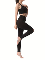 Women's Hollow Out Yoga Leggings for Sports and Fitness