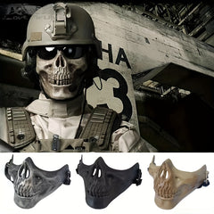 Halloween Skull Half Face Mask Stage Show Horror Ghost Mask