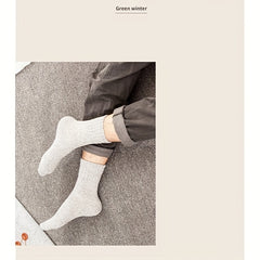 5 Pairs Winter Warm Socks Casual Knit Socks Outdoor Socks Thick Warm Socks