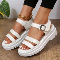 Women's Double Band Sports Sandals Ankle Strap Buckle Summer Sandals