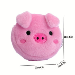 Girl's Plush Coin Purse Storage Bag - Heart Design