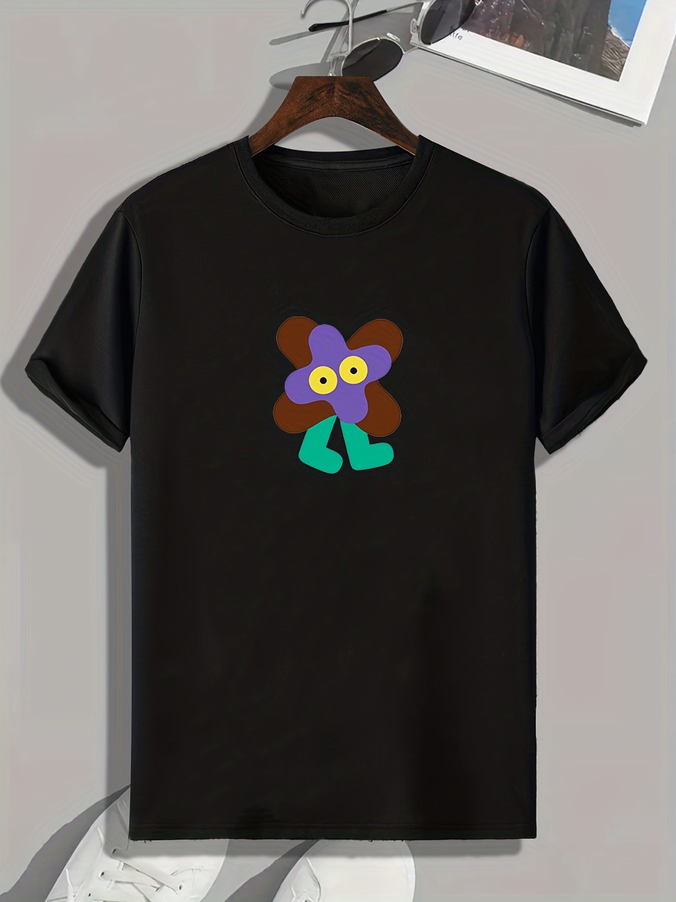 Men's Doodle Pattern T shirt Active Tee