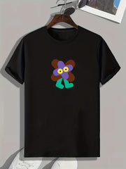 Men's Doodle Pattern T shirt Active Tee
