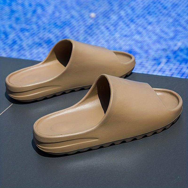 Men's Pillow Slides Casual Non Slip Slippers Open Toe Shoes