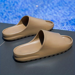Men's Pillow Slides Casual Non Slip Slippers Open Toe Shoes