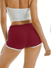 Elastic Waist Hotpants Yoga Shorts for Women