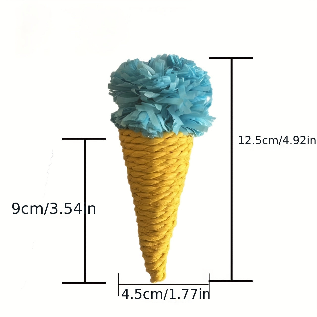 Ice Cream Straw Weaving Small Pet Toy for Bite Relief