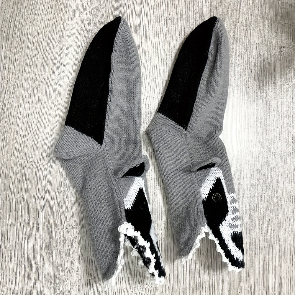 Wolf Socks Comfy & Warm Mid Tube Women Stockings Hosiery