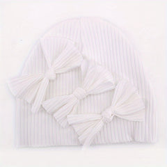 Soft & Cozy Baby Bows Beanies for Autumn & Winter
