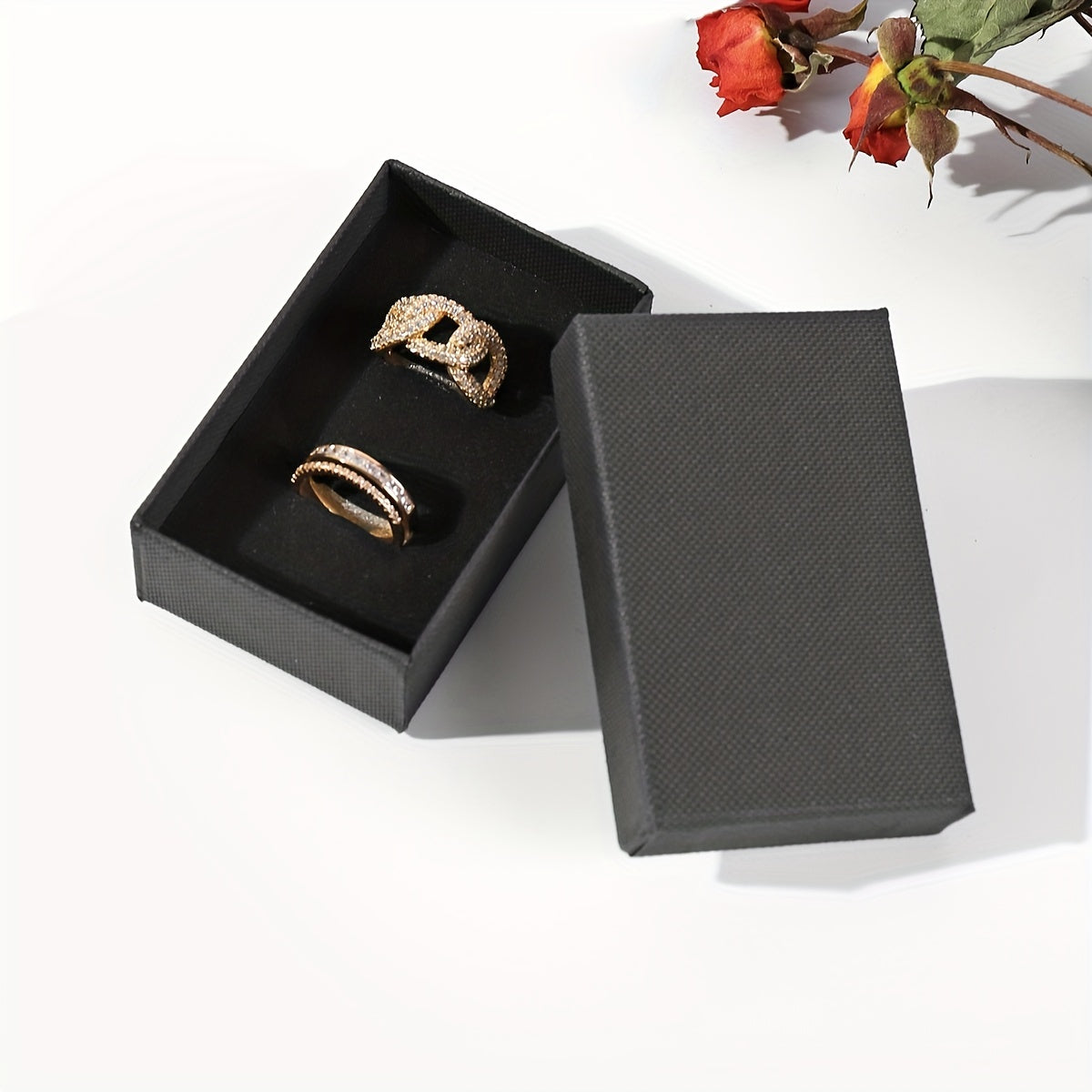 12pcs Classic Style Ring Set Earrings Packaging Box