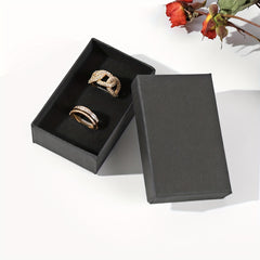 12pcs Classic Style Ring Set Earrings Packaging Box
