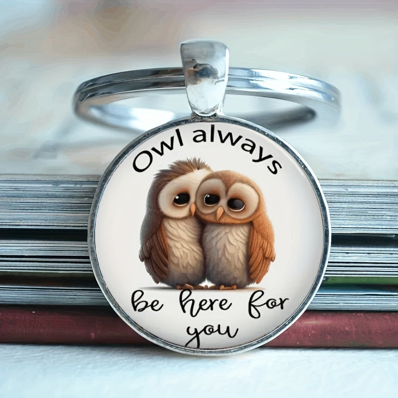 Vintage Owl Keychain For Men Bag Purse Accessory