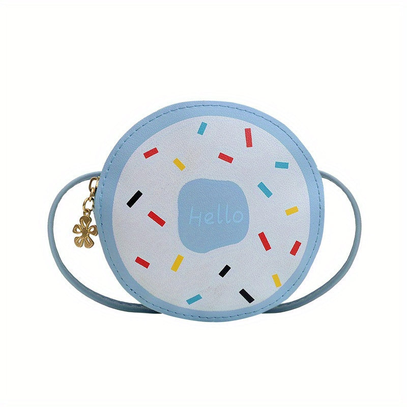 Kids Donut Crossbody Bag Small Round Shoulder Bag Coin Purse